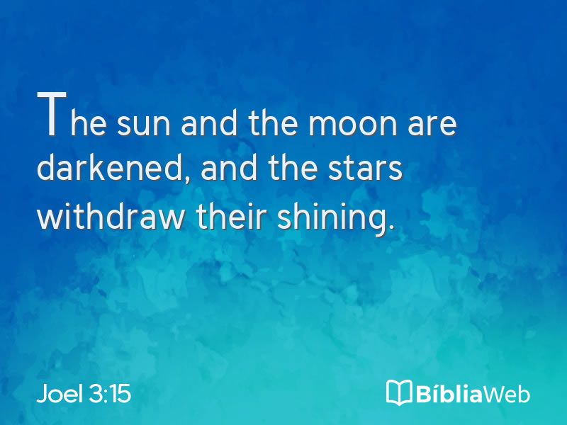 Joel 3:15 em imagem para compartilhar