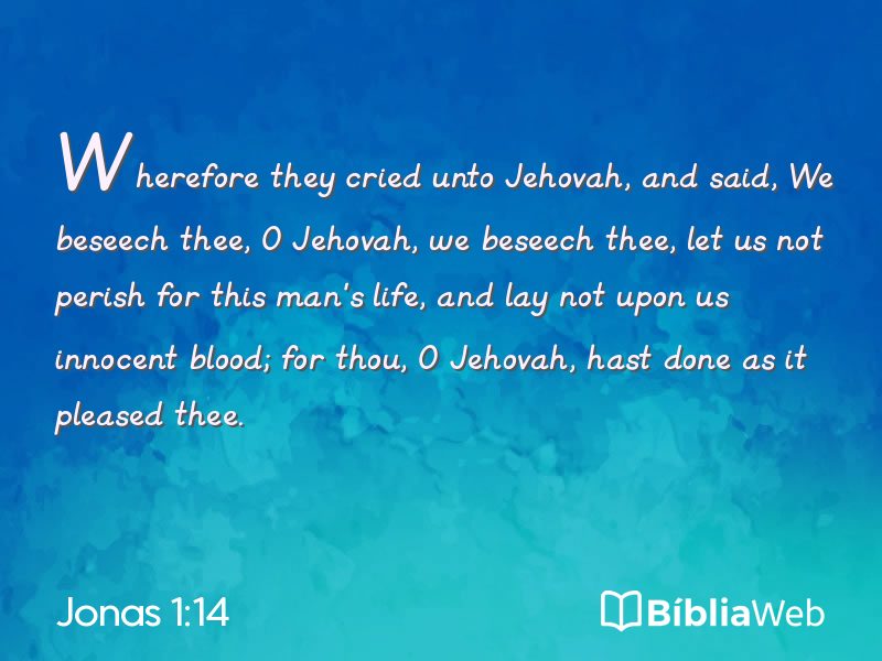 Jonas 1:14 em imagem para compartilhar