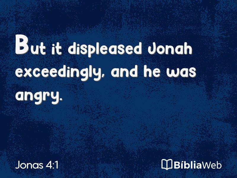 Jonas 4:1 em imagem para compartilhar