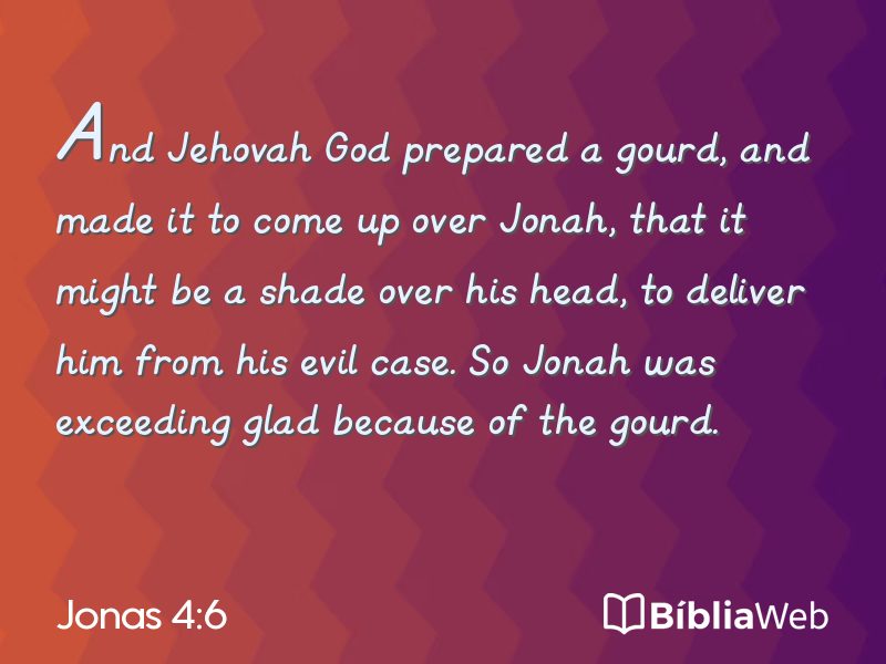 Jonas 4:6 em imagem para compartilhar
