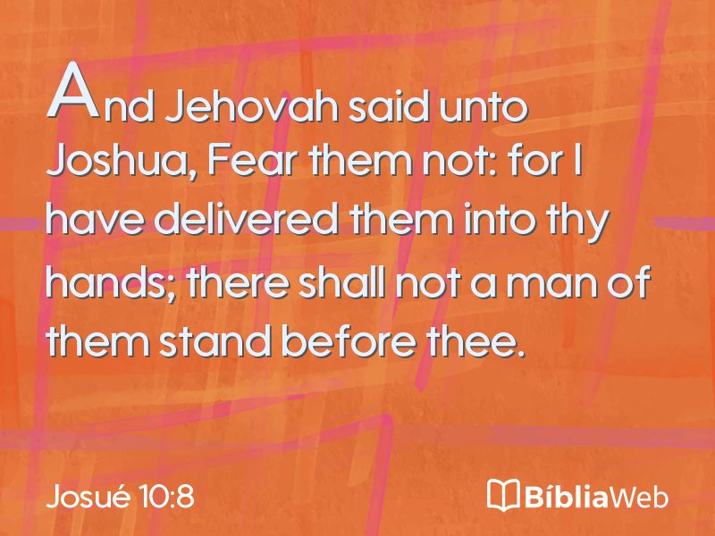 Josué 10:8 em imagem para compartilhar