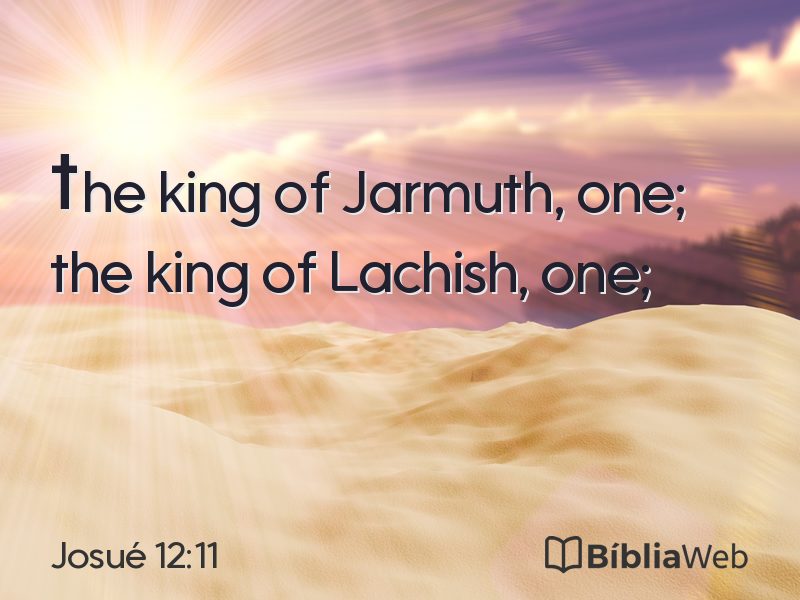 Josué 12:11 em imagem para compartilhar