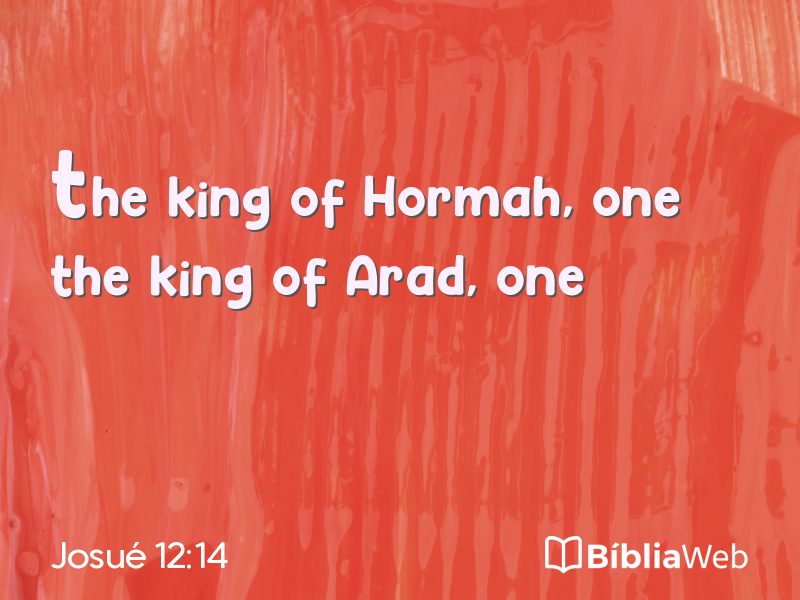 Josué 12:14 em imagem para compartilhar