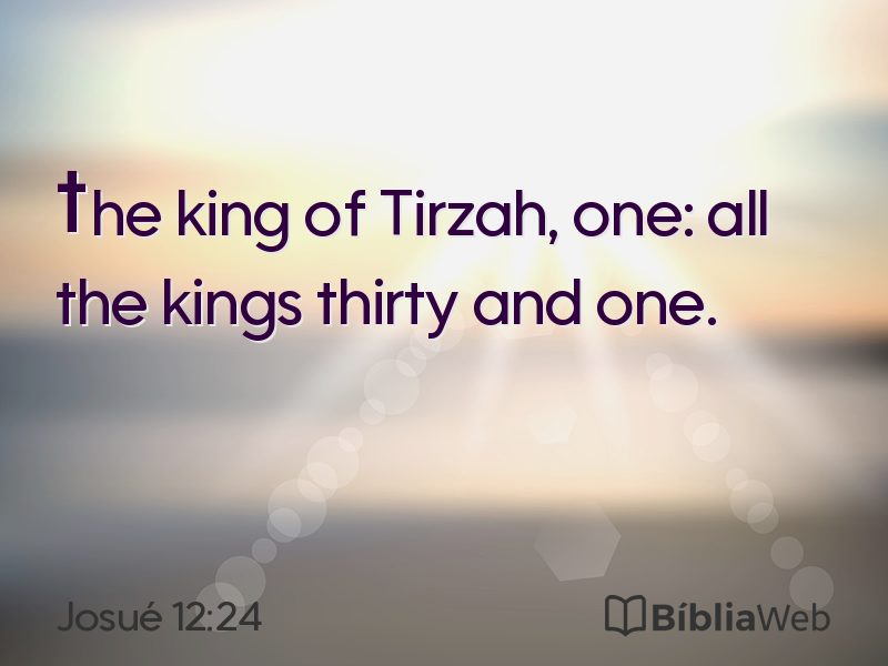 Josué 12:24 em imagem para compartilhar