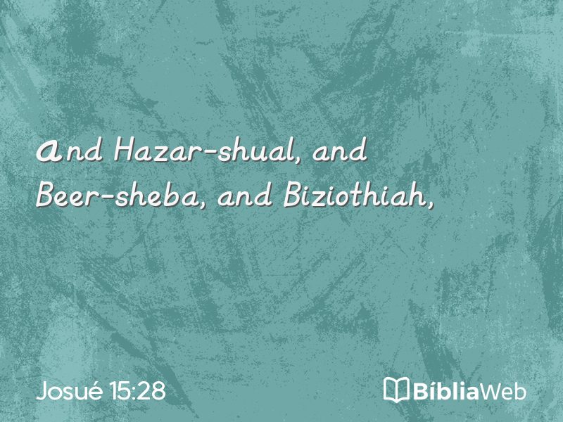 Josué 15:28 em imagem para compartilhar