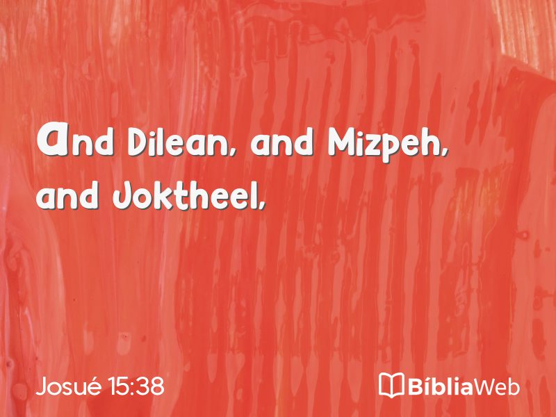 Josué 15:38 em imagem para compartilhar