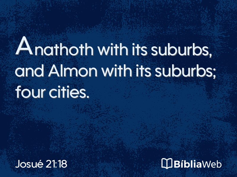 Josué 21:18 em imagem para compartilhar