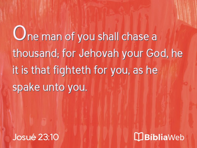 Josué 23:10 em imagem para compartilhar