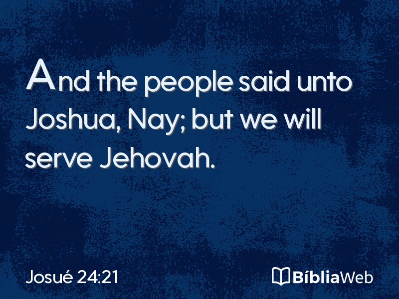Josué 24:21 em imagem para compartilhar