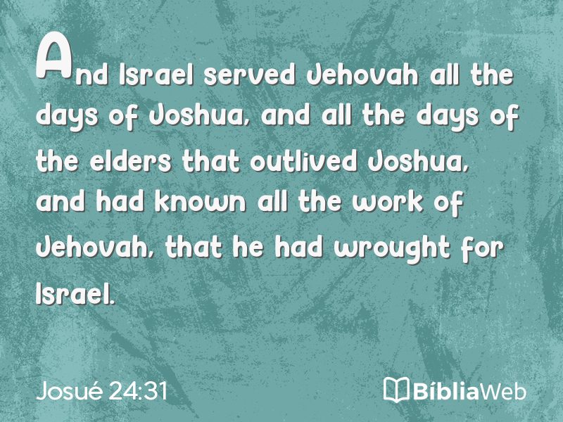 Josué 24:31 em imagem para compartilhar
