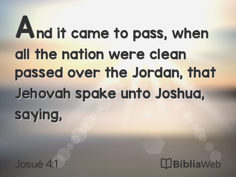 Josué 4:1 em imagem para compartilhar