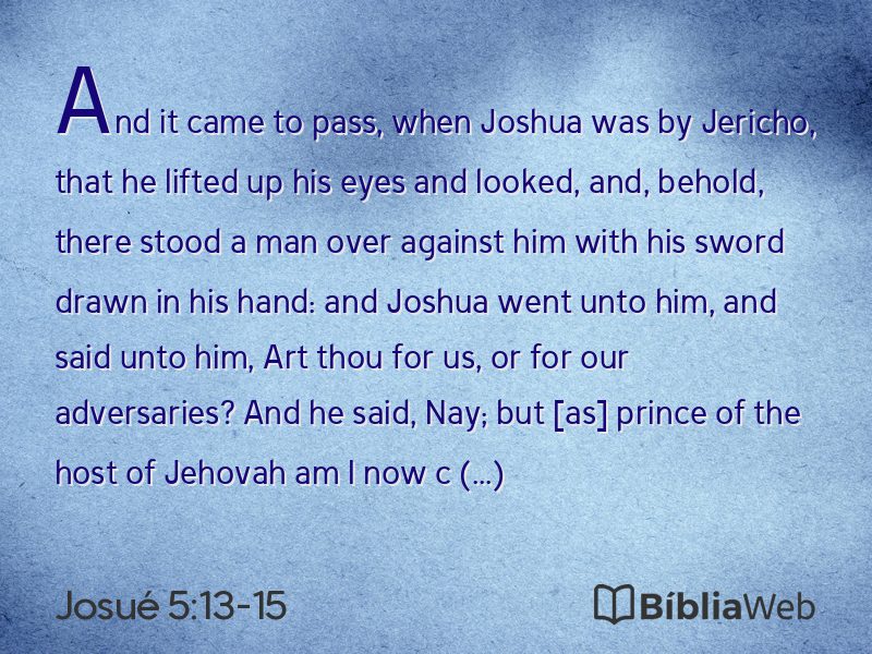 Josué 5:13-15 em imagem para compartilhar
