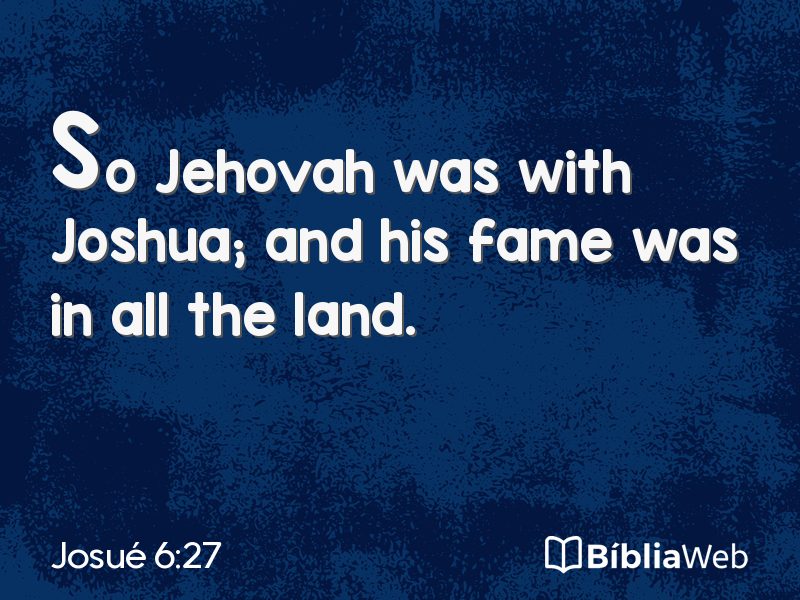 Josué 6:27 em imagem para compartilhar