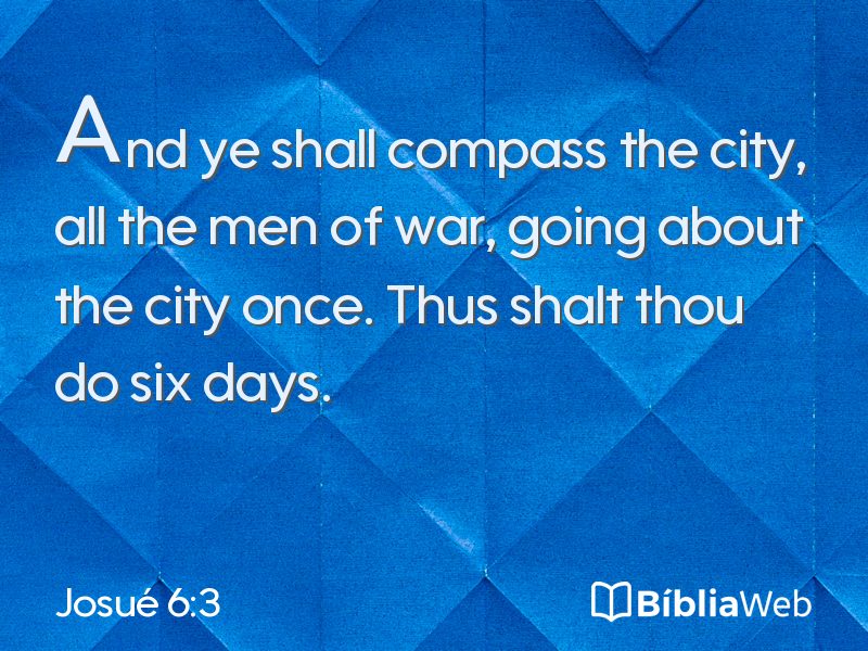Josué 6:3 em imagem para compartilhar