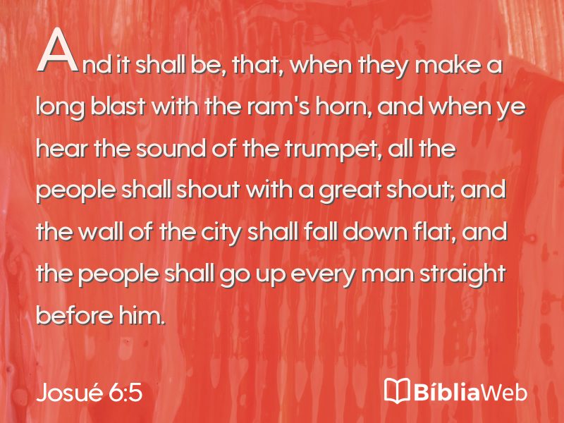 Josué 6:5 em imagem para compartilhar