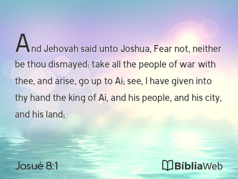 Josué 8:1 em imagem para compartilhar