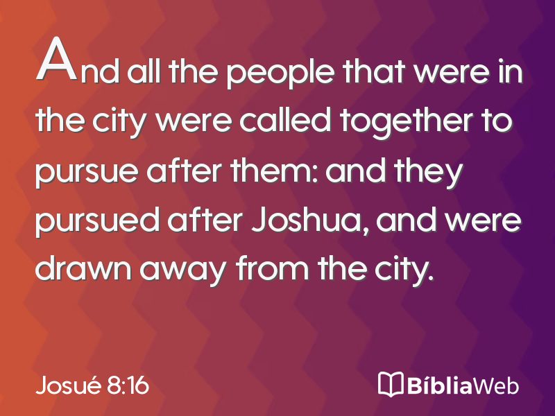 Josué 8:16 em imagem para compartilhar