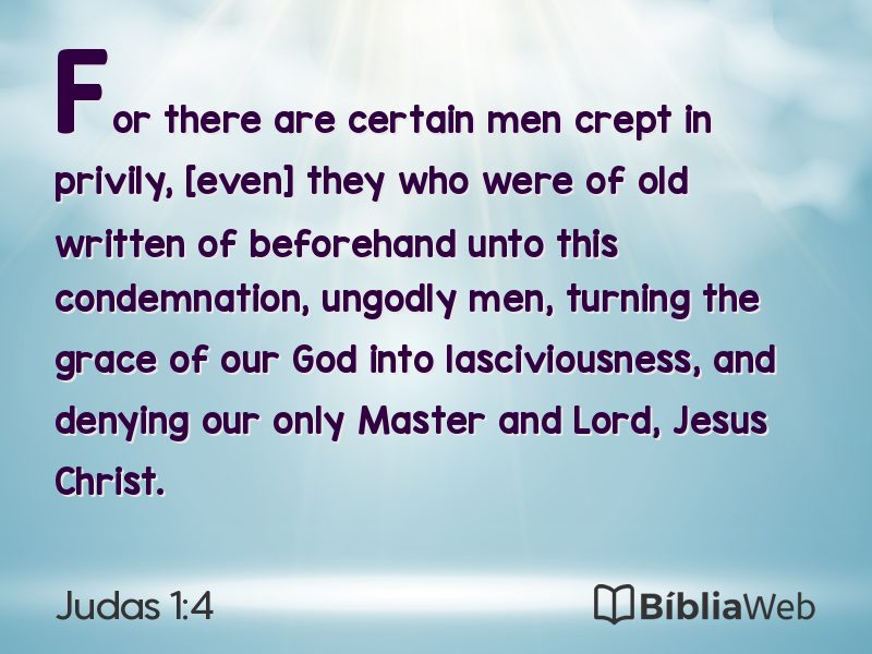 Judas 1:4 em imagem para compartilhar