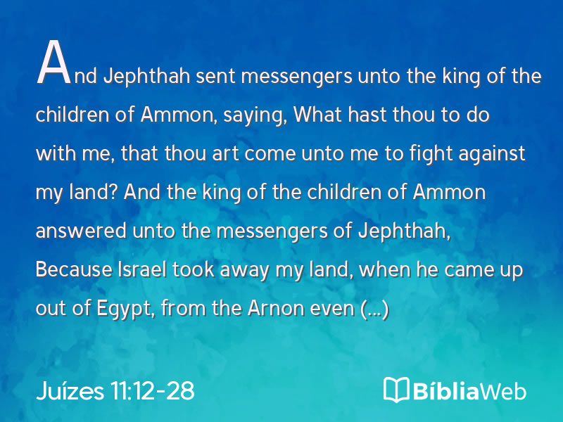 Juízes 11:12-28 em imagem para compartilhar