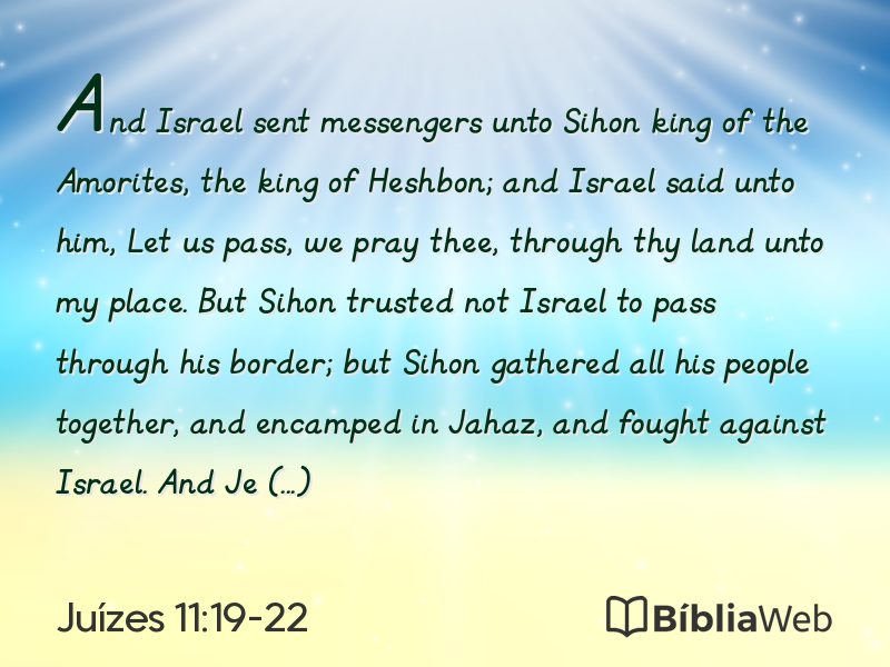 Juízes 11:19-22 em imagem para compartilhar