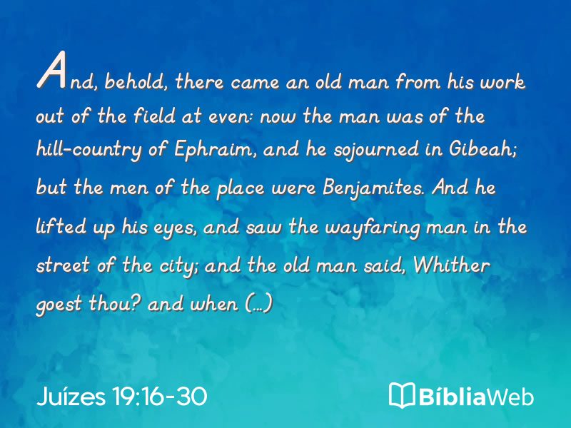 Juízes 19:16-30 em imagem para compartilhar