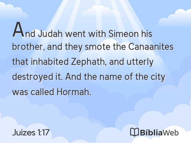Juízes 1:17 em imagem para compartilhar