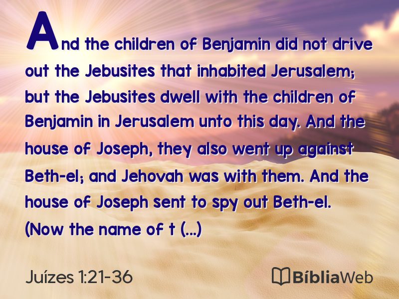 Juízes 1:21-36 em imagem para compartilhar