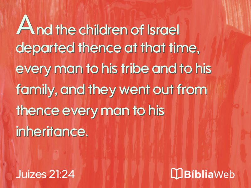 Juízes 21:24 em imagem para compartilhar