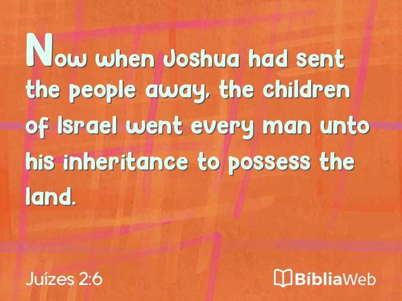 Juízes 2:6 em imagem para compartilhar