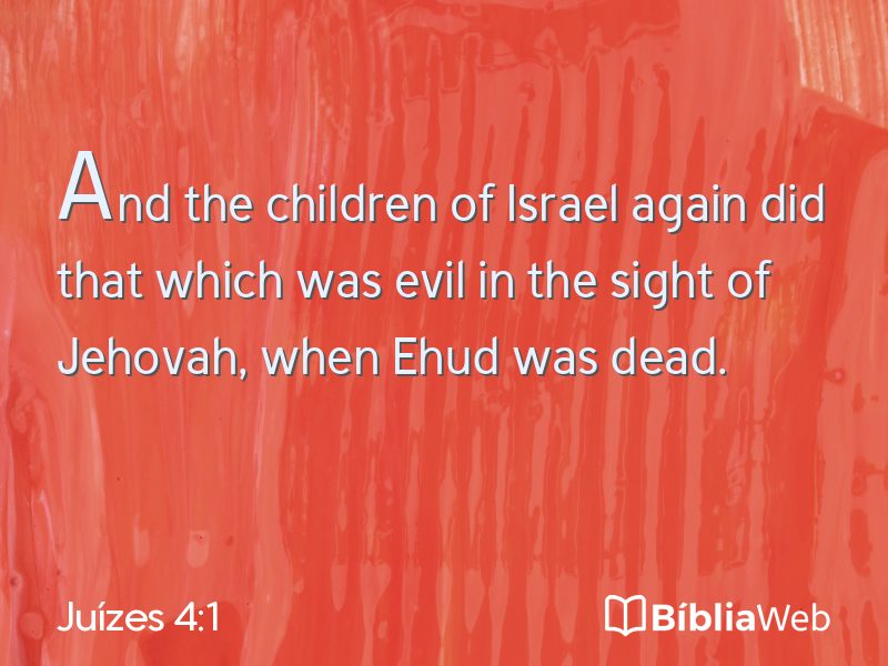 Juízes 4:1 em imagem para compartilhar
