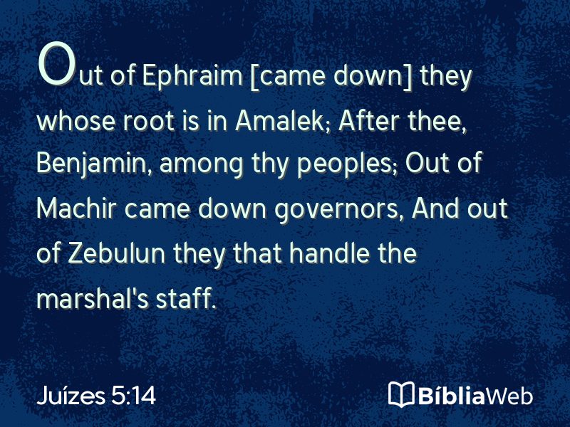 Juízes 5:14 em imagem para compartilhar