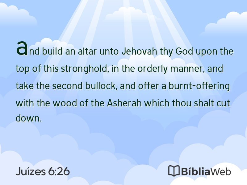 Juízes 6:26 em imagem para compartilhar