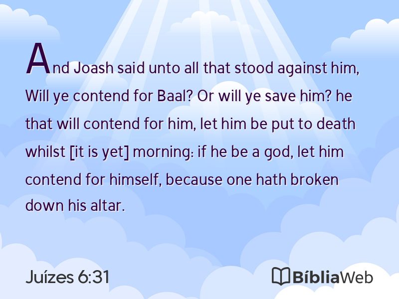 Juízes 6:31 em imagem para compartilhar