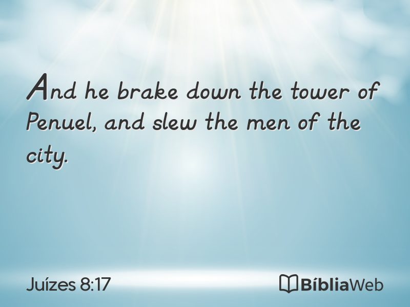 Juízes 8:17 em imagem para compartilhar