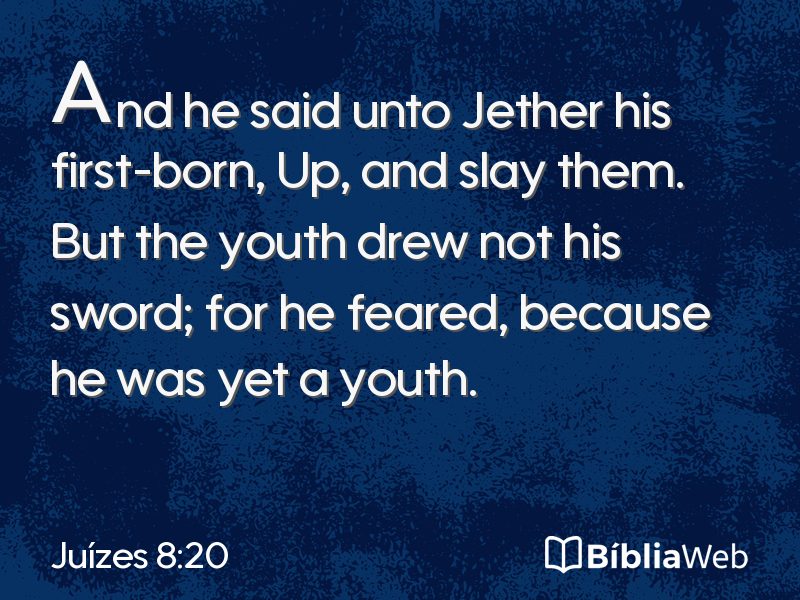 Juízes 8:20 em imagem para compartilhar
