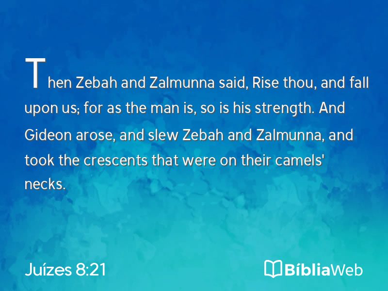 Juízes 8:21 em imagem para compartilhar