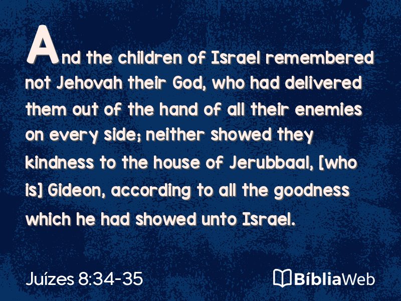 Juízes 8:34-35 em imagem para compartilhar