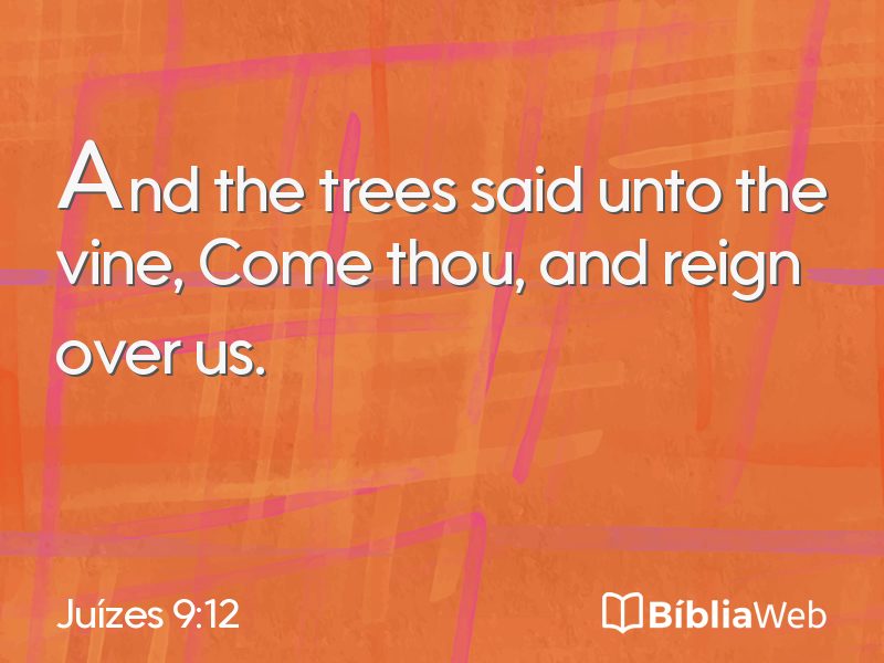 Juízes 9:12 em imagem para compartilhar