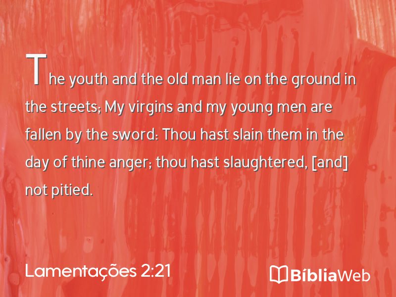 Lamentações 2:21 em imagem para compartilhar