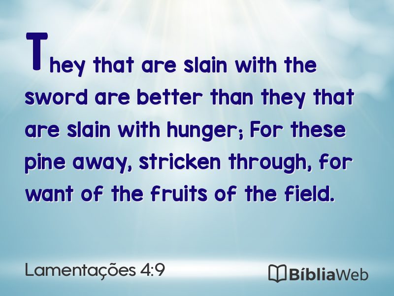 Lamentações 4:9 em imagem para compartilhar
