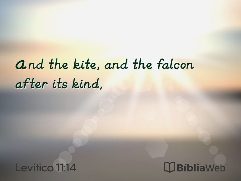 Levítico 11:14 em imagem para compartilhar