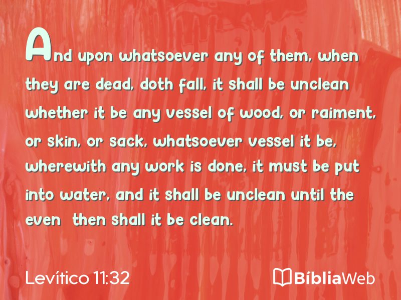 Levítico 11:32 em imagem para compartilhar