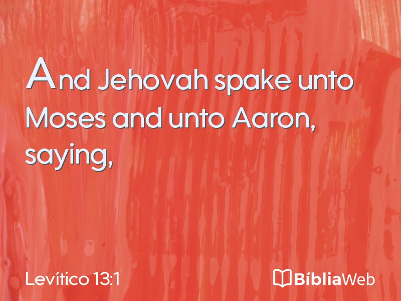 Levítico 13:1 em imagem para compartilhar