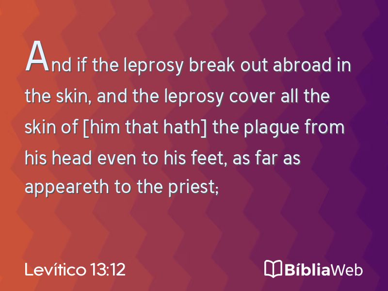 Levítico 13:12 em imagem para compartilhar