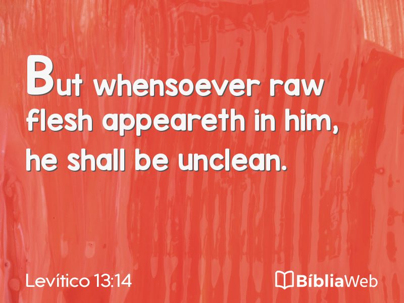 Levítico 13:14 em imagem para compartilhar