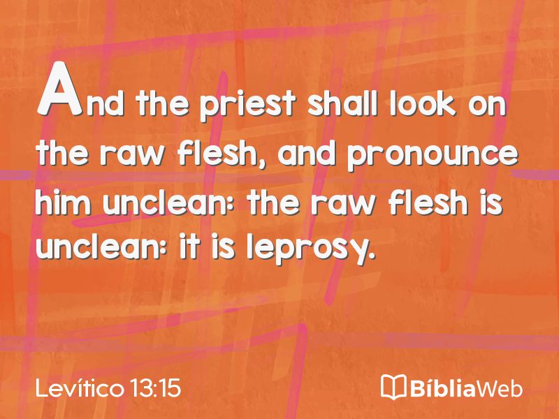 Levítico 13:15 em imagem para compartilhar