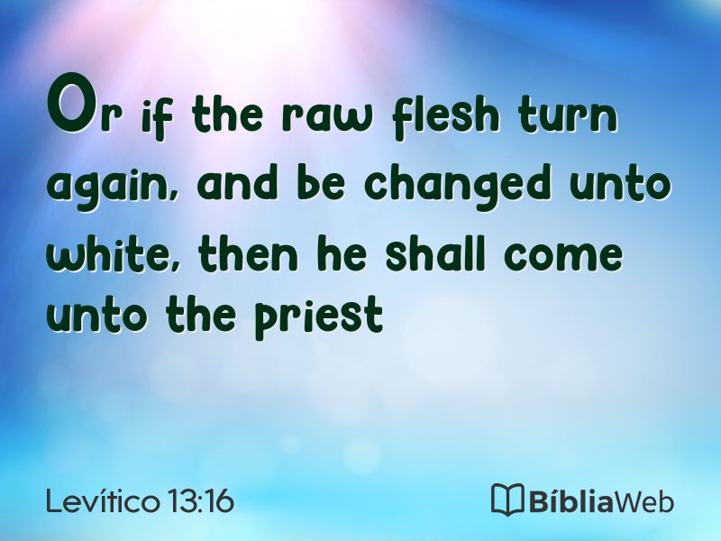 Levítico 13:16 em imagem para compartilhar