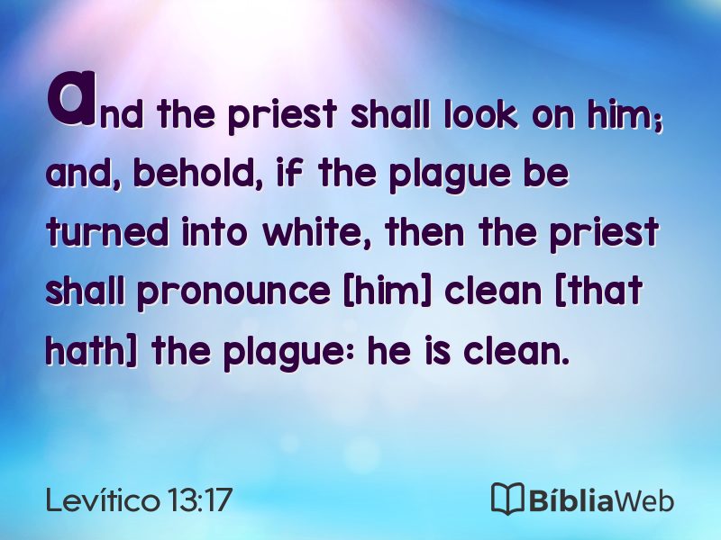 Levítico 13:17 em imagem para compartilhar