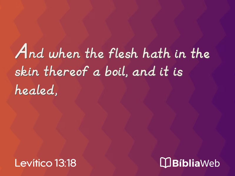 Levítico 13:18 em imagem para compartilhar
