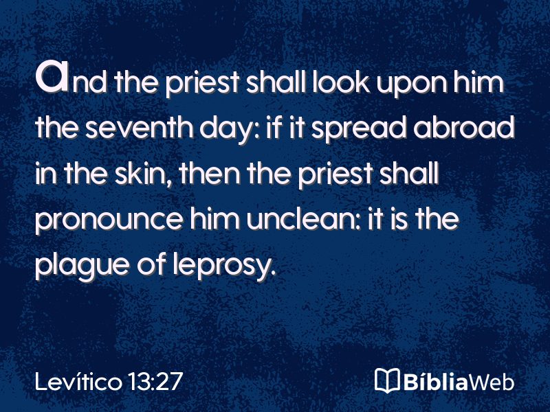 Levítico 13:27 em imagem para compartilhar